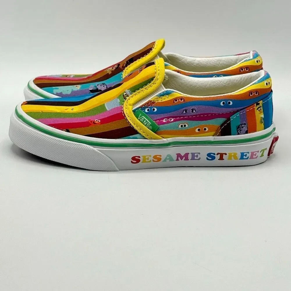 Vans x Sesame Street Slip On Canvas Sneakers - New No Box - US Kids’ size 13